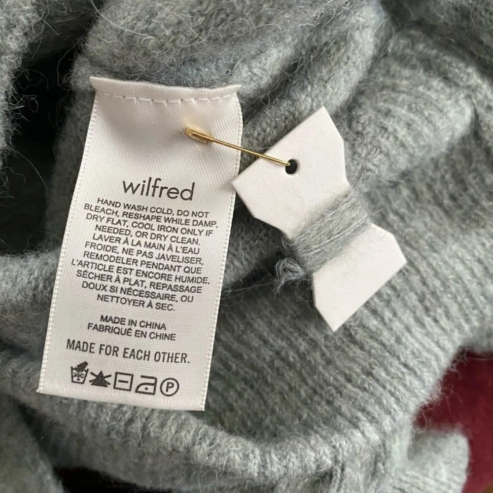 Women's Gray Sweater with Tie Waist - Picture 5 of 9